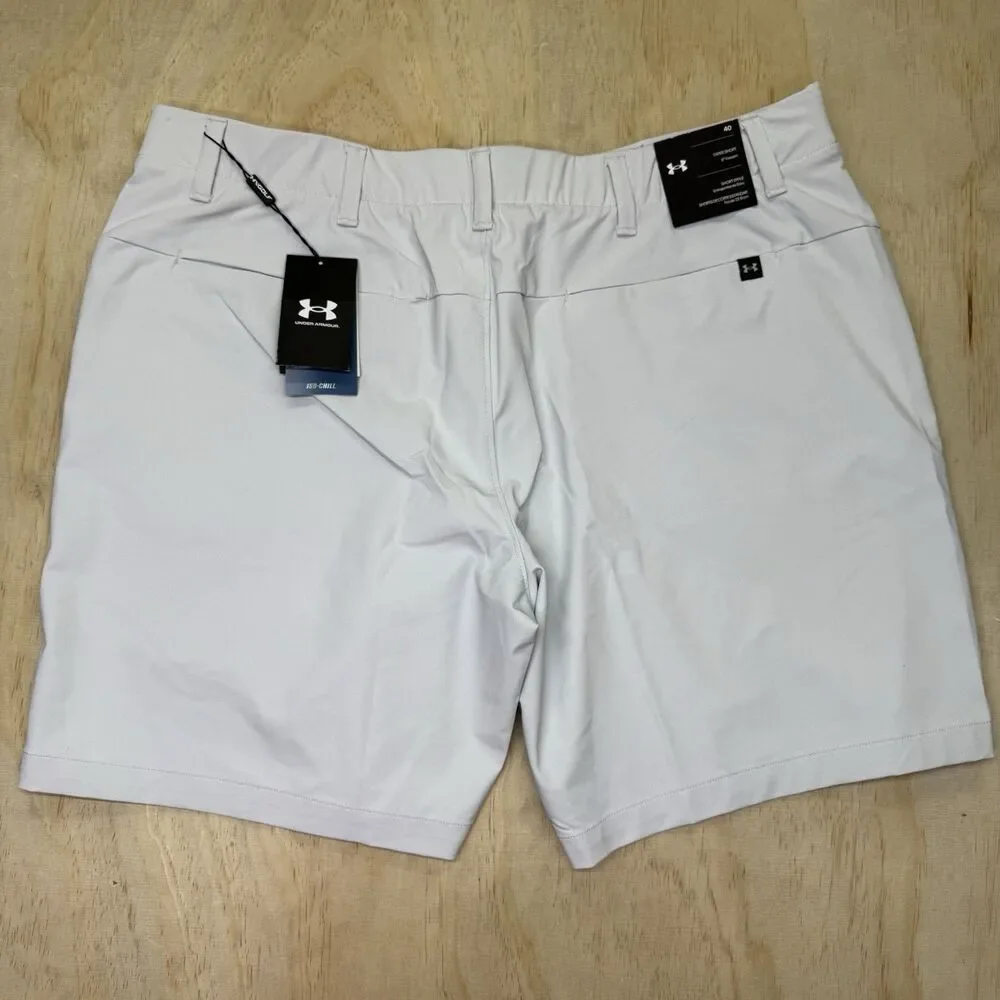 NEW Under Armour UA Iso-Chill Shorts Golf Mens Light Gray sz 40